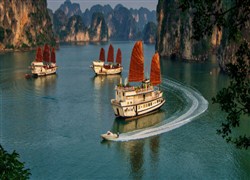 Vietnam travel in halong bay